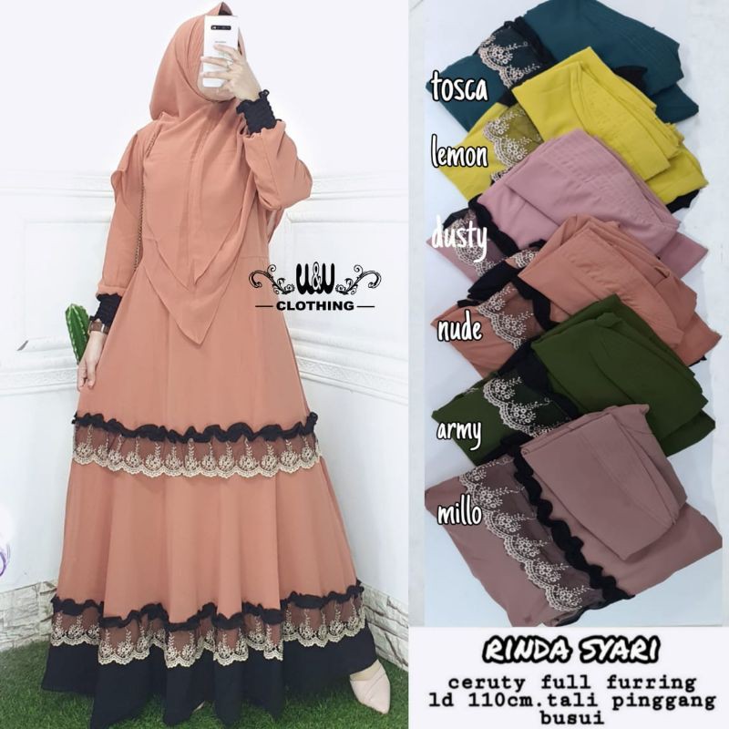 gamis syari RINDA ori WNW