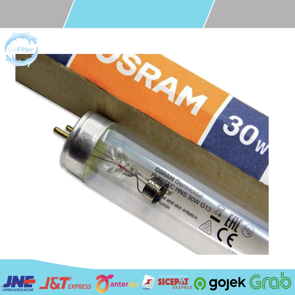 Jual LAMPU UV OSRAM GERMICIDAL PURITEC HNS 30W G13 T8 30 WATT | Shopee ...
