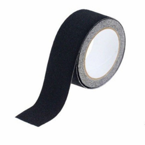 Anti slip lantai tangga garasi hitam 5cm x 5mtr