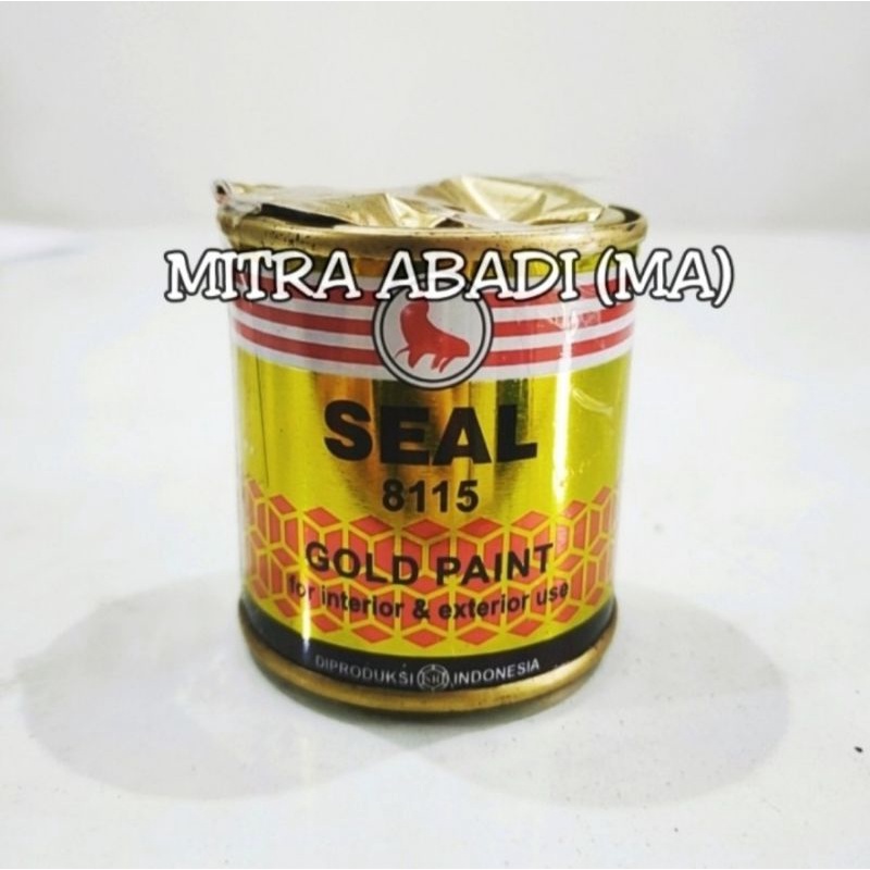 

CAT MINYAK EMAS 0.1 LITER / GOLD PAINT / CAT BROWN MAS