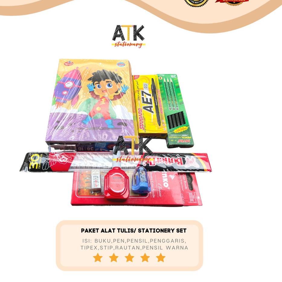 

Model Baru Paket Alat Tulis Sekolah Set / Stationery Set Back To School atk