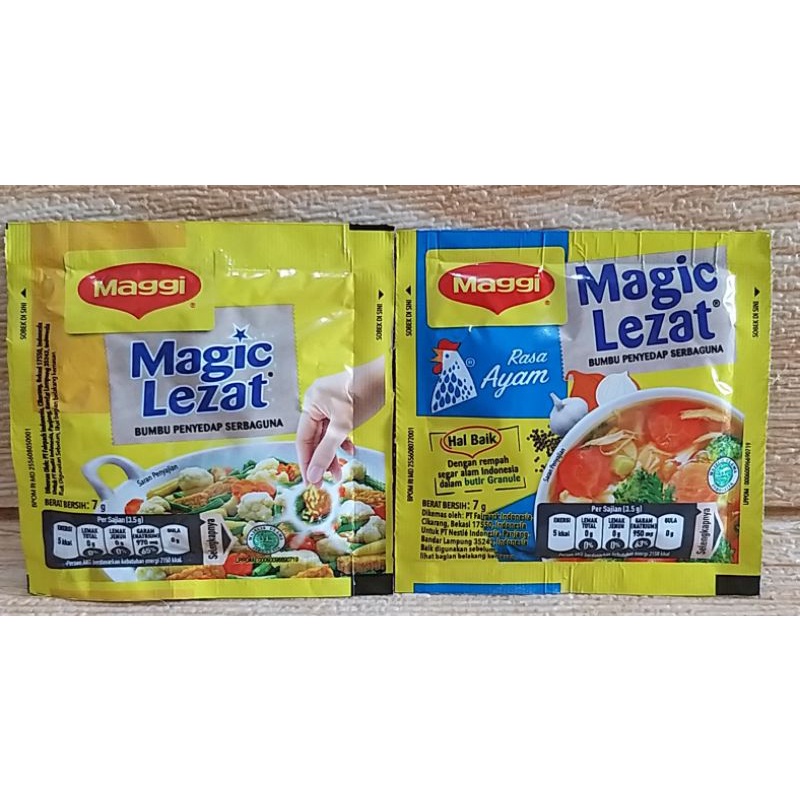 ✔MURAH Maggi Magic Lezat Original &amp; Ayam 7gr / Manggi Kaldu Ayam