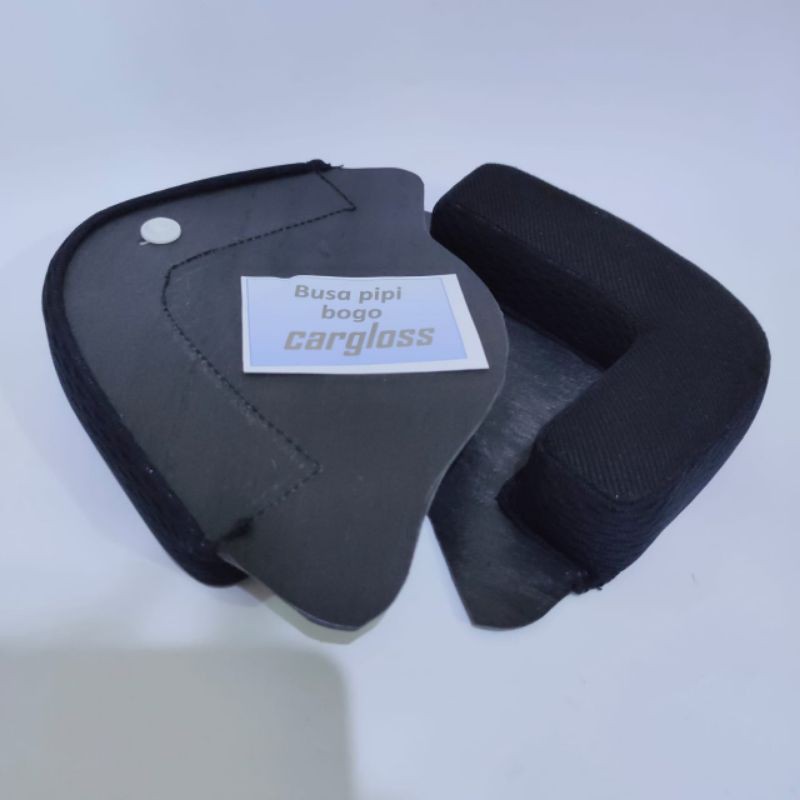 BUSA PIPI HELM BOGO CARGLOSS KANCING PLASTIK 1//busa pipi helm bogo cargloss // berkah spoiler