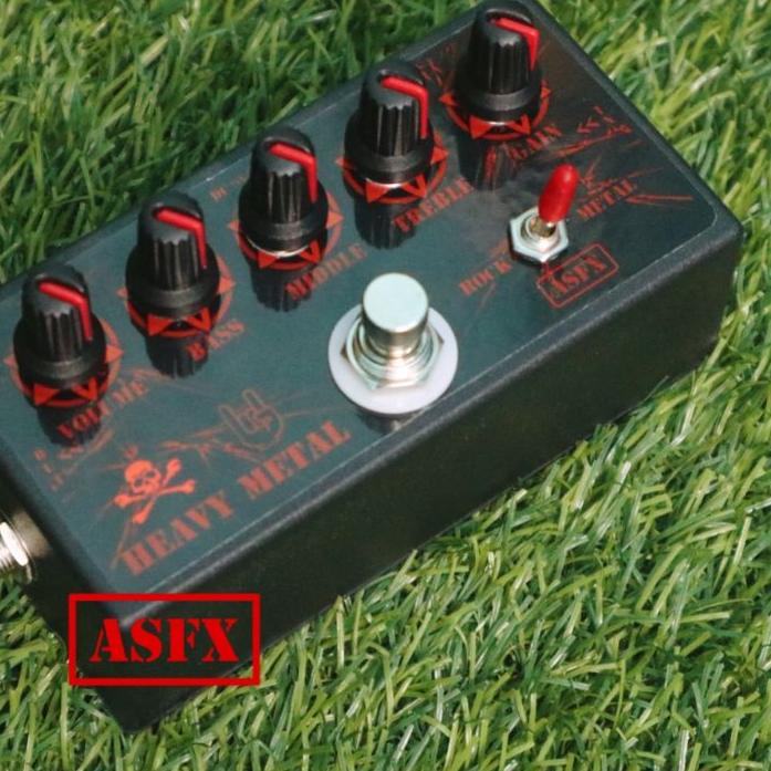 ♣ Efek gitar Heavy Metal Distortion ASFX murah guitar pedal stompbox metal zone distorsi AS Effect ✻