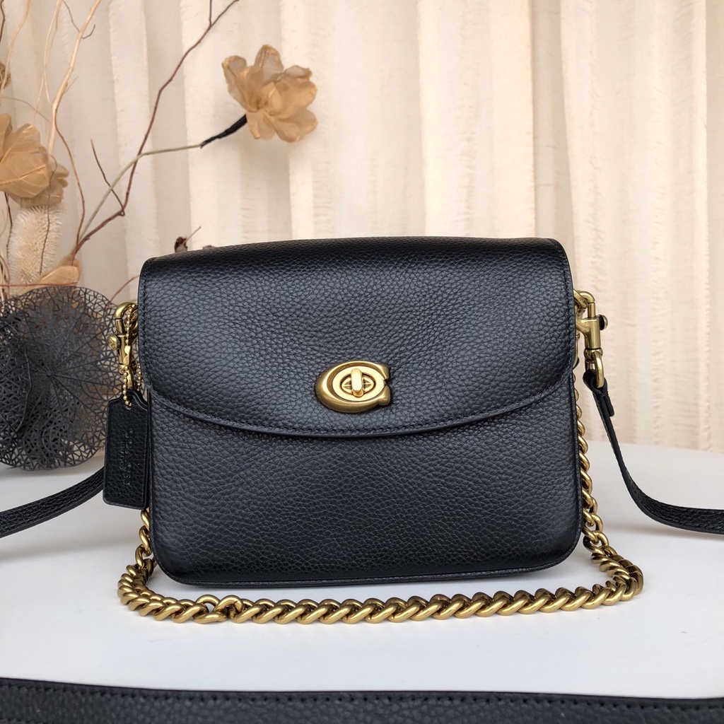 coach 88346 female bag new style CASSIE19 retro cowhide fashion one-shoulder portable diagonal bag NBCH688346 djb