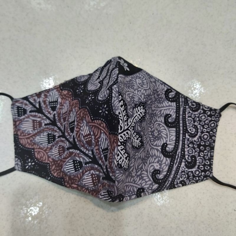 Masker Batik Katun Premium Warna Ungu