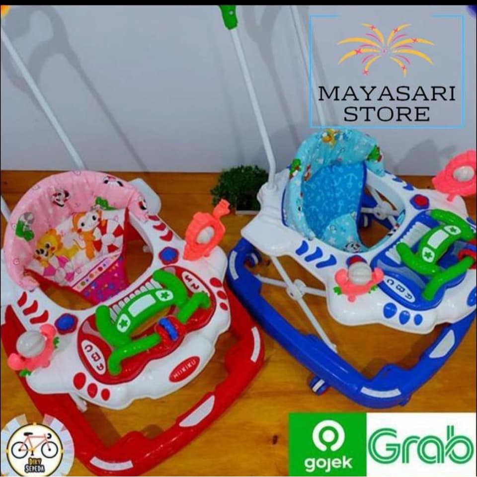 Baby walker pakai musik,dorongan dan piano