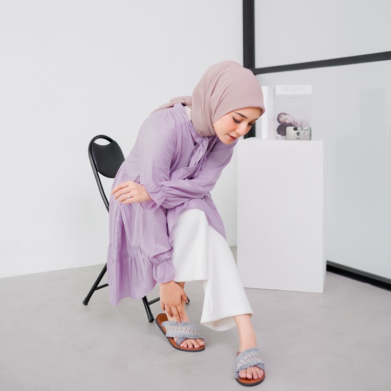 Boho grey X  sandal boho / sandal etnik / sandal bohemian / sandal wanita-6