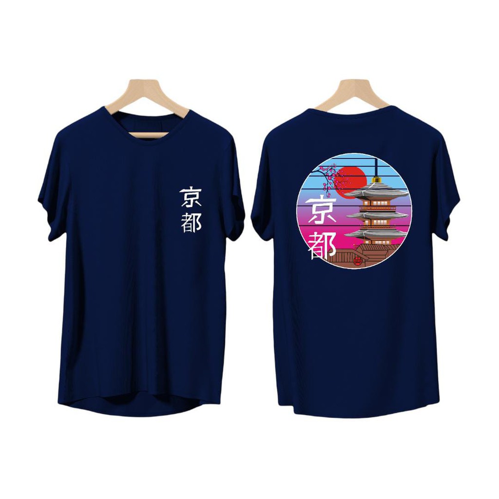 Kaos murah Kaos distro murah baju  distro pria t-shirt murah combed30s rumah japan navy