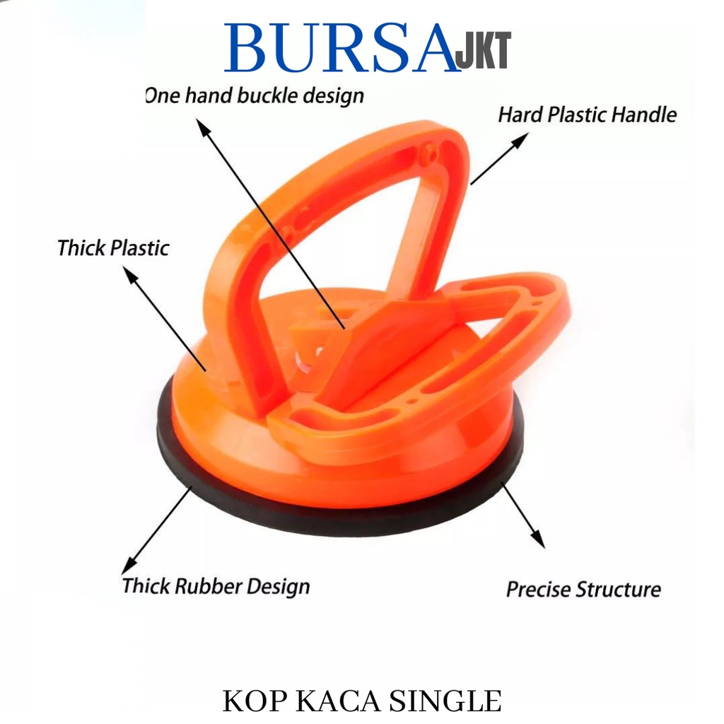 KOP KACA SINGLE ALAT ANGKAT KACA KERAMIK JUMBO 4.5 INCH