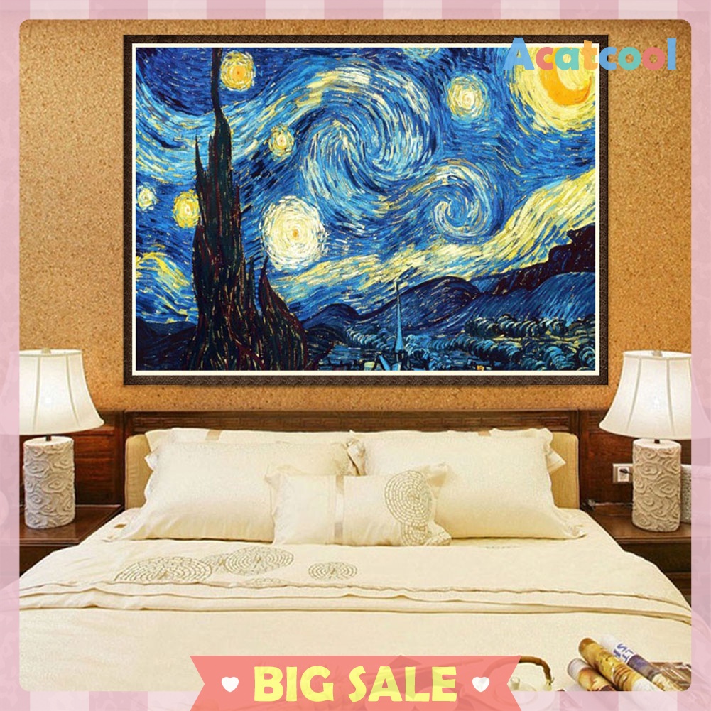 Starry Night 5D Full Drill Diamond Painting Embroidery DIY Cross Stitch