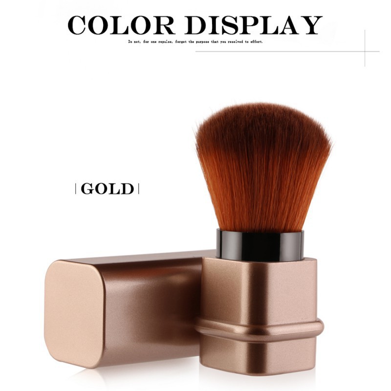 Retractable Make Up Tool Mini Travel Portable Blush Brush Powder Foundation Tarik Brushes