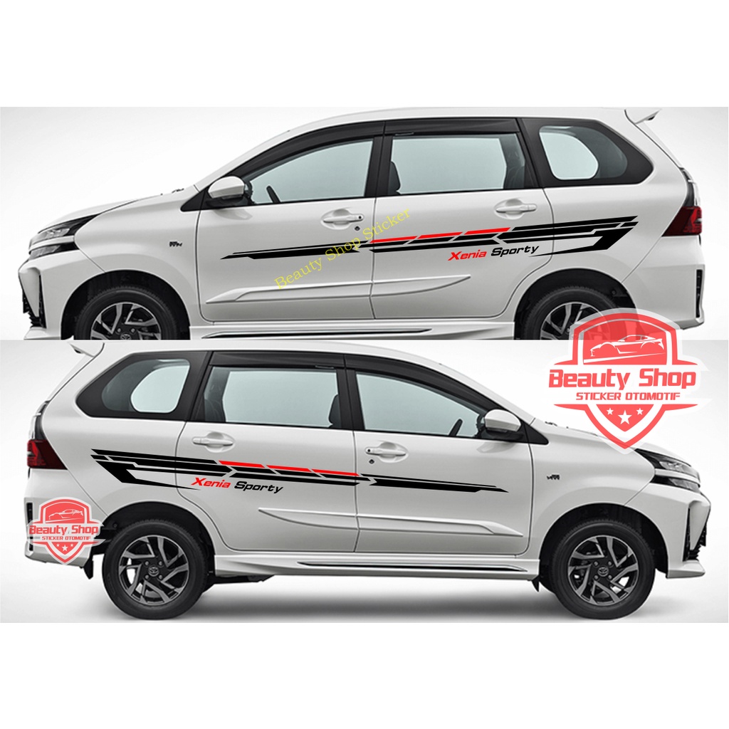 sticker stiker xenia sporty list mobil daihatsu xenia deluxe sporty