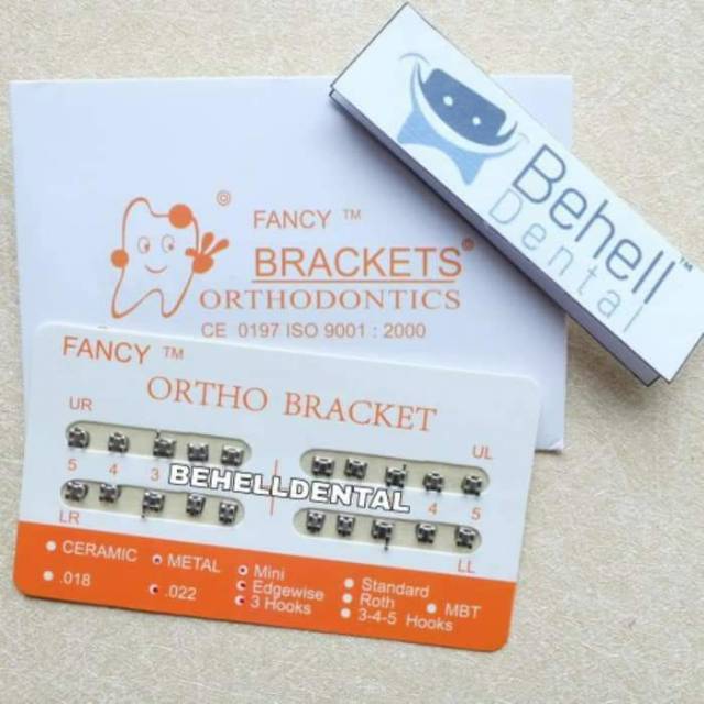 ORI | BRACKET BEHEL FANCY ORENS ORANGE OREN AMPLOP | KAWAT GIGI PERMANEN PERBAIKAN GIGI BEHELLDENTAL