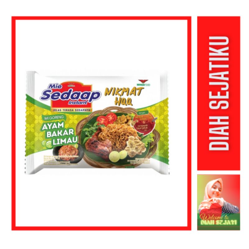 

DIAHMART Mie Sedaap Goreng Ayam Bakar Limau 89 g
