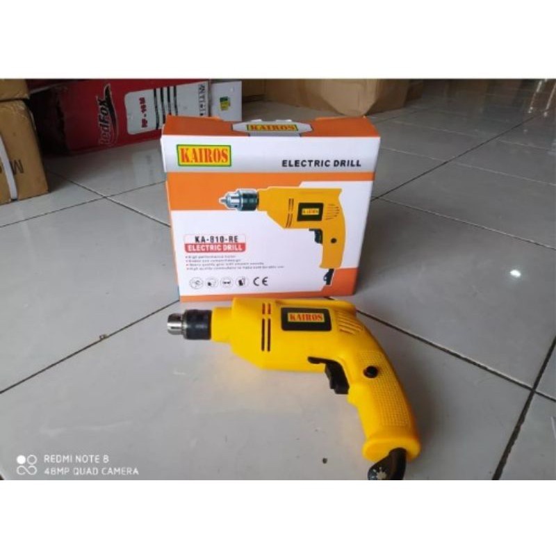 MESIN BOR TANGAN,ELEKTRIC DRILL KAIROS KA3812RV ,BOR TERMURAH KUALITAS TERJAMIN