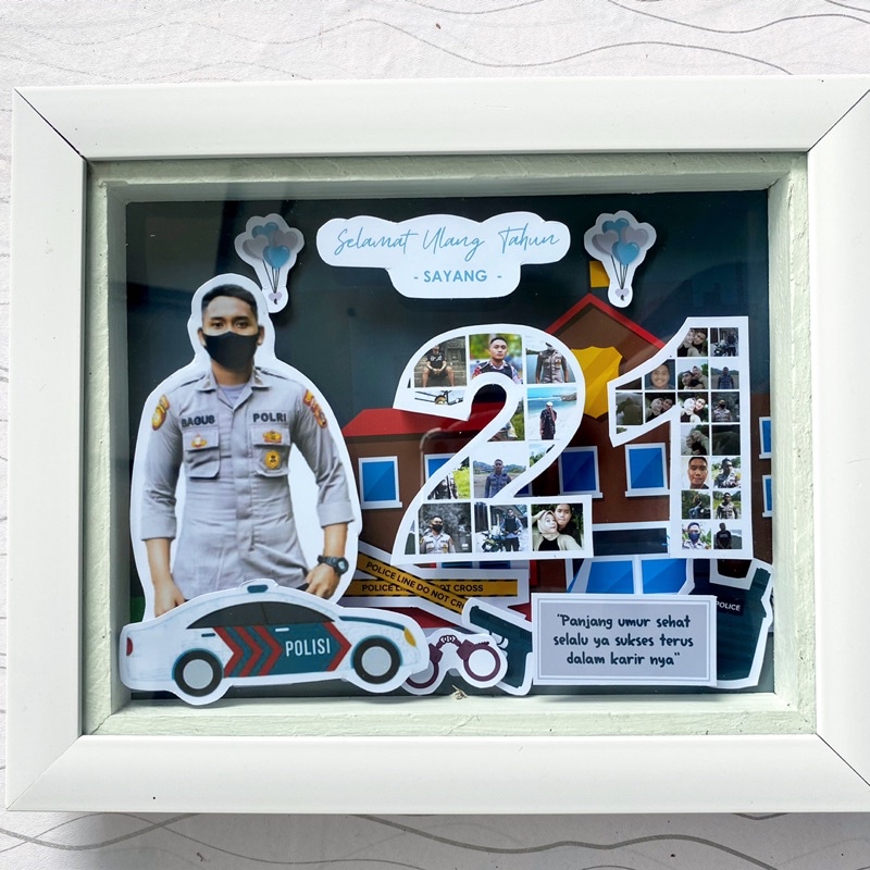 SCRAP MOZAIK FRAME 20x25cm | KADO VALENTINE | KADO ANNIVERSARY | KADO WEDDING | BIRTHDAY