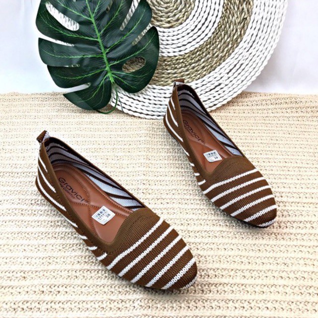 GRAVICI - Sepatu Flat Rajut Import Wanita DO-04