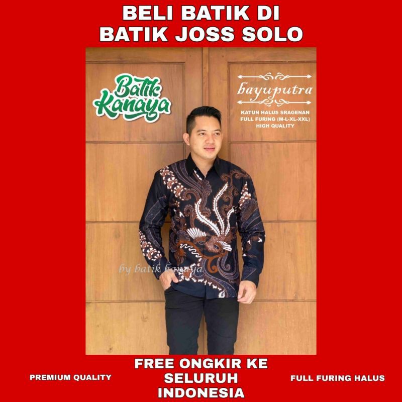 BJS - BAYUPUTRA BATIK KANAYA BATIK PRIA LENGAN PANJANG BAJU BATIK PRIA