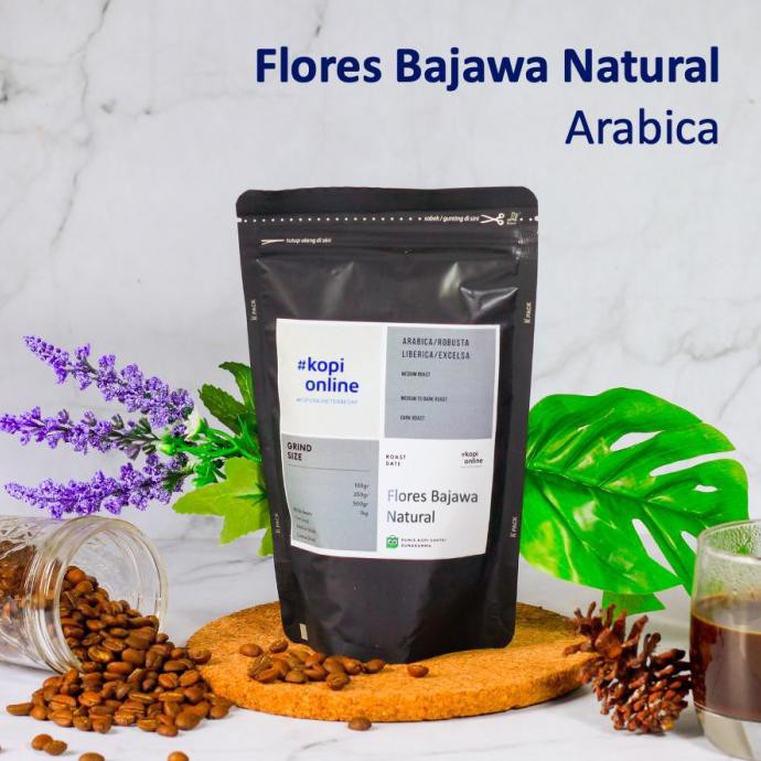 

KOPI FLORES BAJAWA NATURAL 250GR/KOPI/BIJI KOPI/ARABICA - BIJI