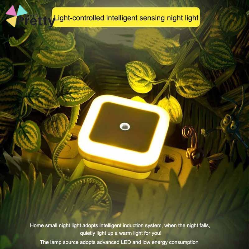 Induksi Night Light Control Plug-In Cerdas Cahaya Cahaya Lampu Lampu Bulat Ledut Bulat - PD