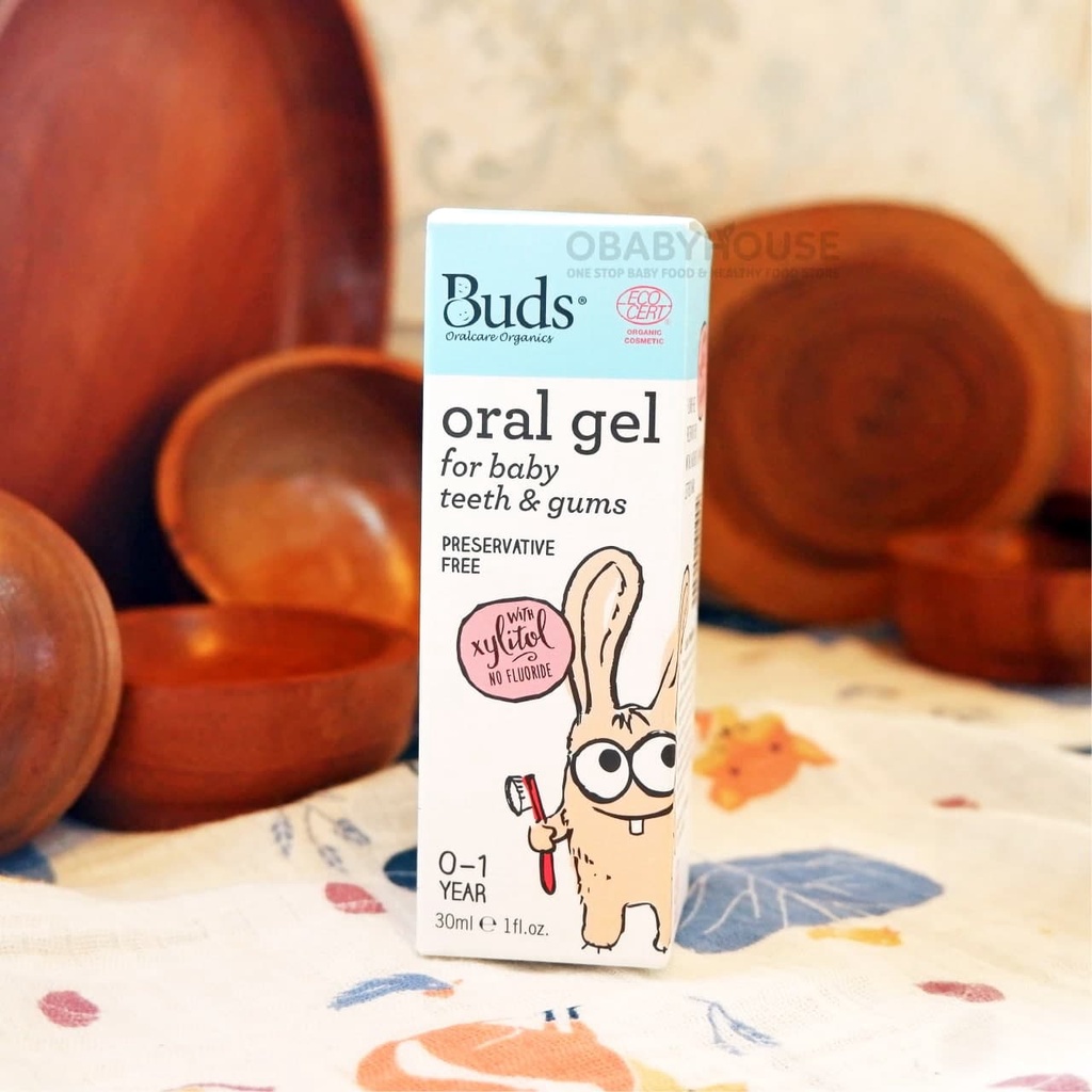 Buds Oralcare Organics - Oral Gel for Baby Teeth and Gums ( 0-1 year)