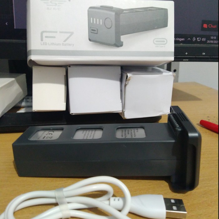 {adenastore} SJRC F7 4K Pro Drone Camera Lipo Battery 11.1V 2600mah Murah