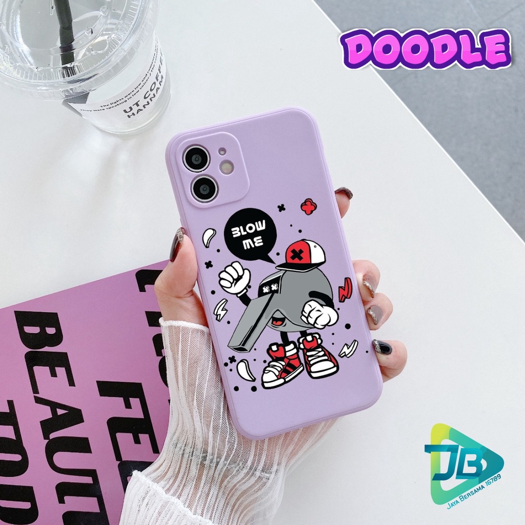 CASE CASING SOFTCASE SILIKON MACARON PELINDUNG KAMERA DOODLE OPPO VIVO SAMSUNG XIAOMI REALME IPHONE ALL TYPE JB5320