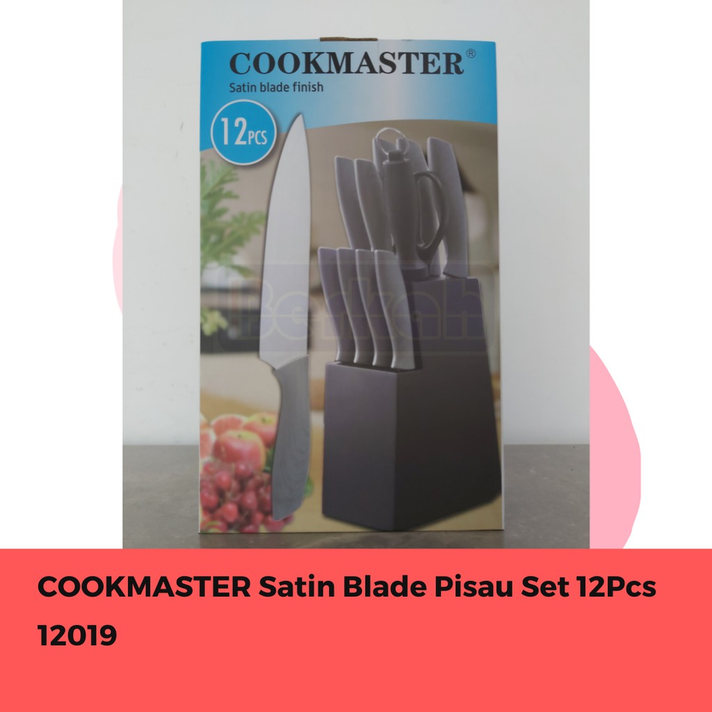 

COOKMASTER Satin Blade Pisau Set 12Pcs 12019