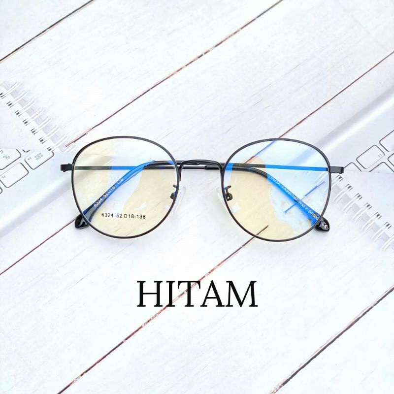 KACAMATA ANTI RADIASI PHOTOCHROMIC PRIA WANITA FREE MINUS & CYLINDER 6324 | KACAMATA BLUERAY | KACAM