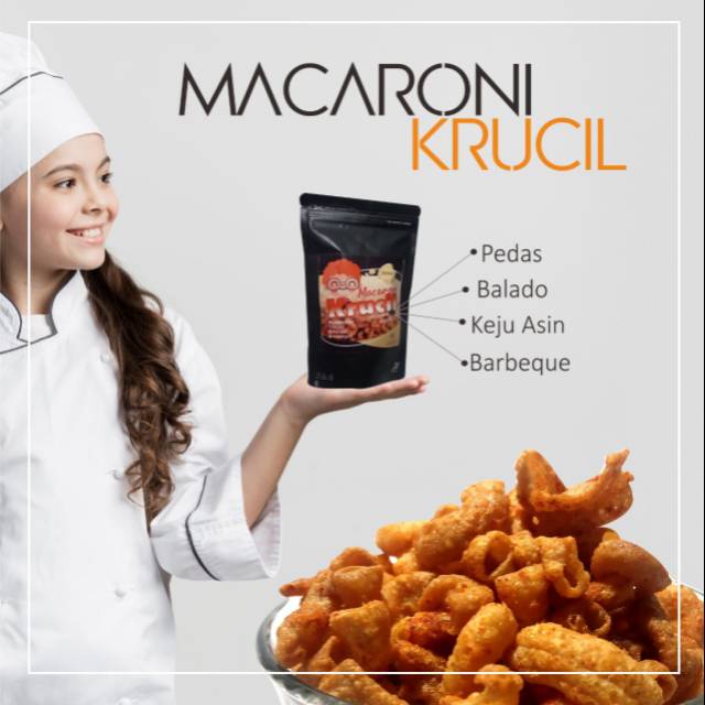 

Macaroni Krucil Kriuknya Nyenthil berat 100gram