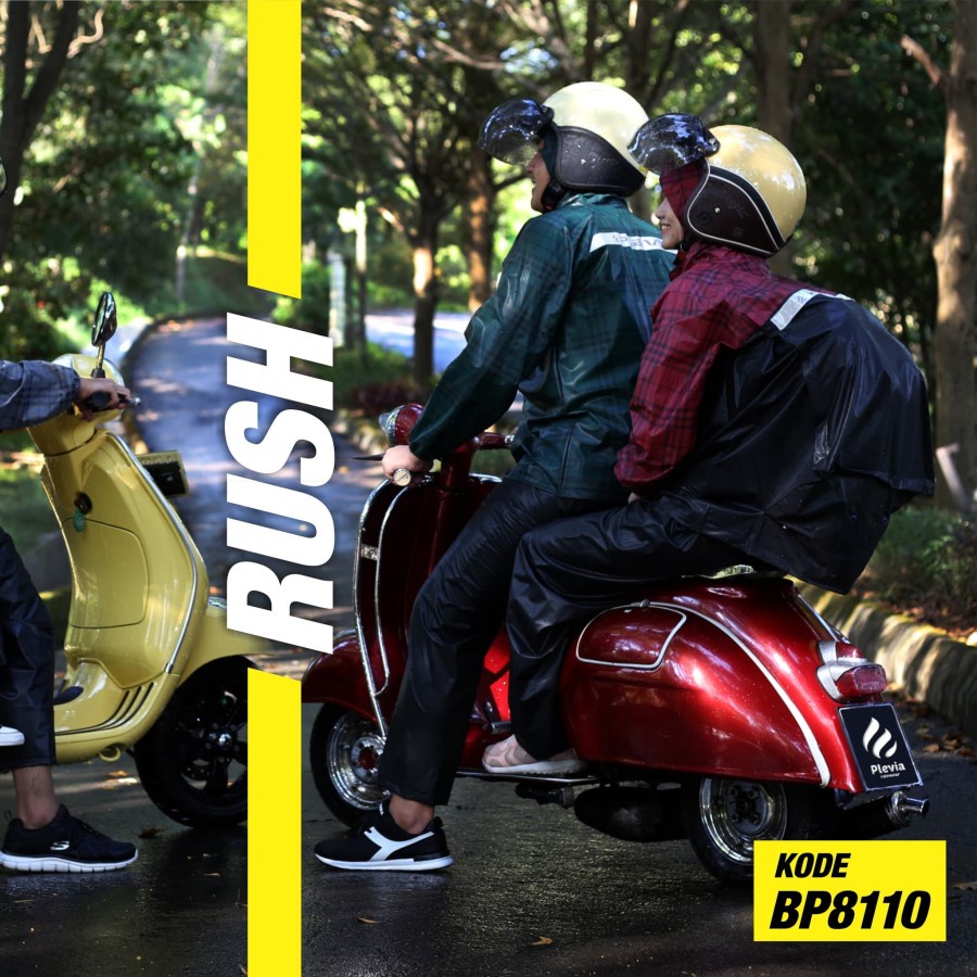 Jas Hujan Jaket Celana Plevia 8110 Rush Backpack