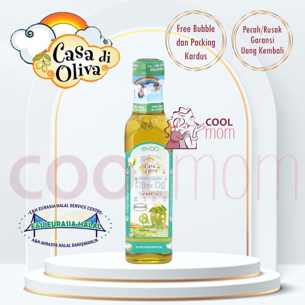 Evoo Casa di Oliva Minyak Zaitun Mpasi anak  for kids minyak zaitun 250ml evoo