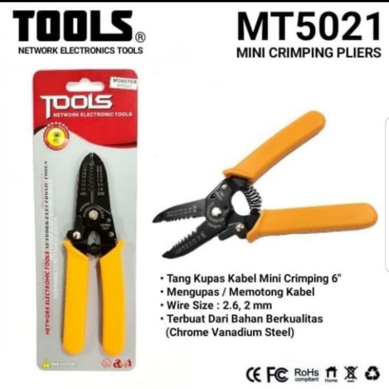 tang kupas kabel/tang 6"/Tools MT5021/tang potong mini/tang kupas