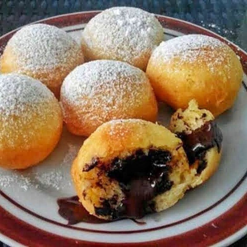 

Donat Mini Isi Cokelat 24pcs Frofoo Halal Homemade Frozen Food