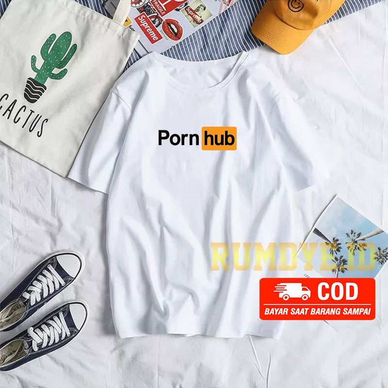 PALING LAKU I Kaos Pria dan Wanita Pornhub Cotton 30s