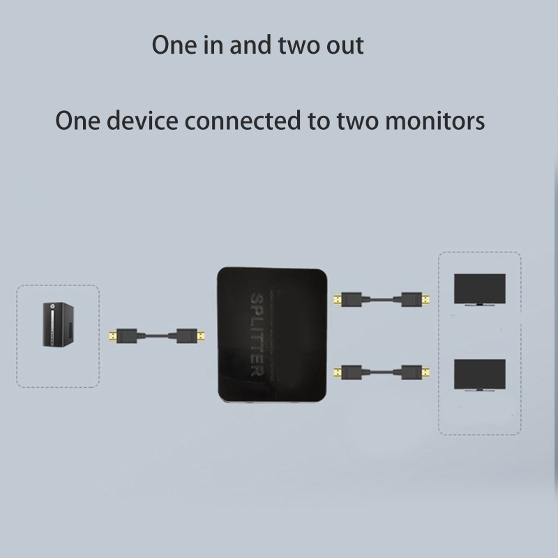 Vivi 4K HDMI-compatible Splitter Full 60hz Video 1 in 2 Out Switch Adapter