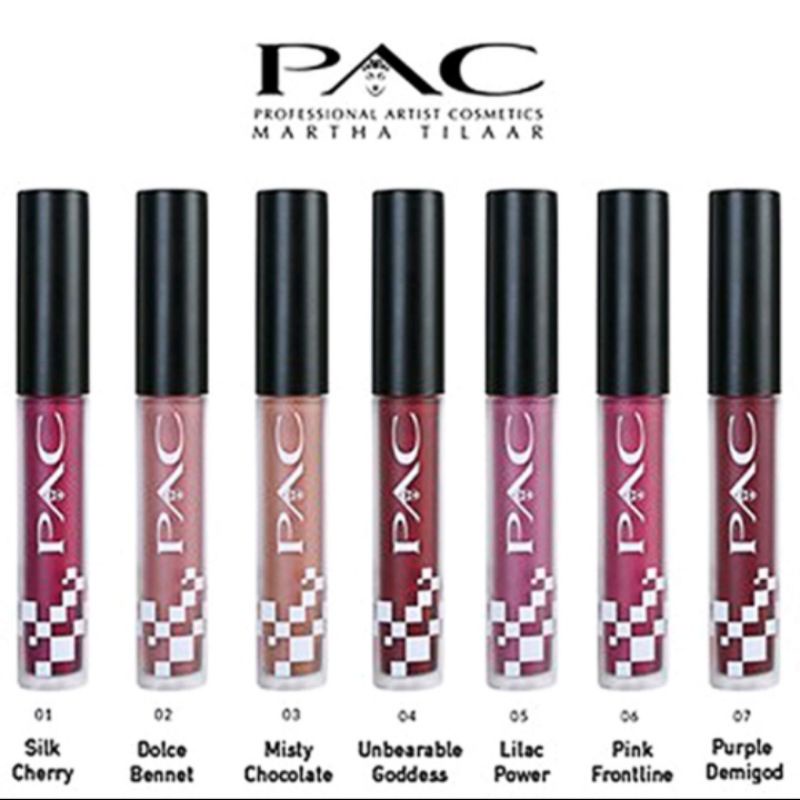 Pac lip cream satin matte