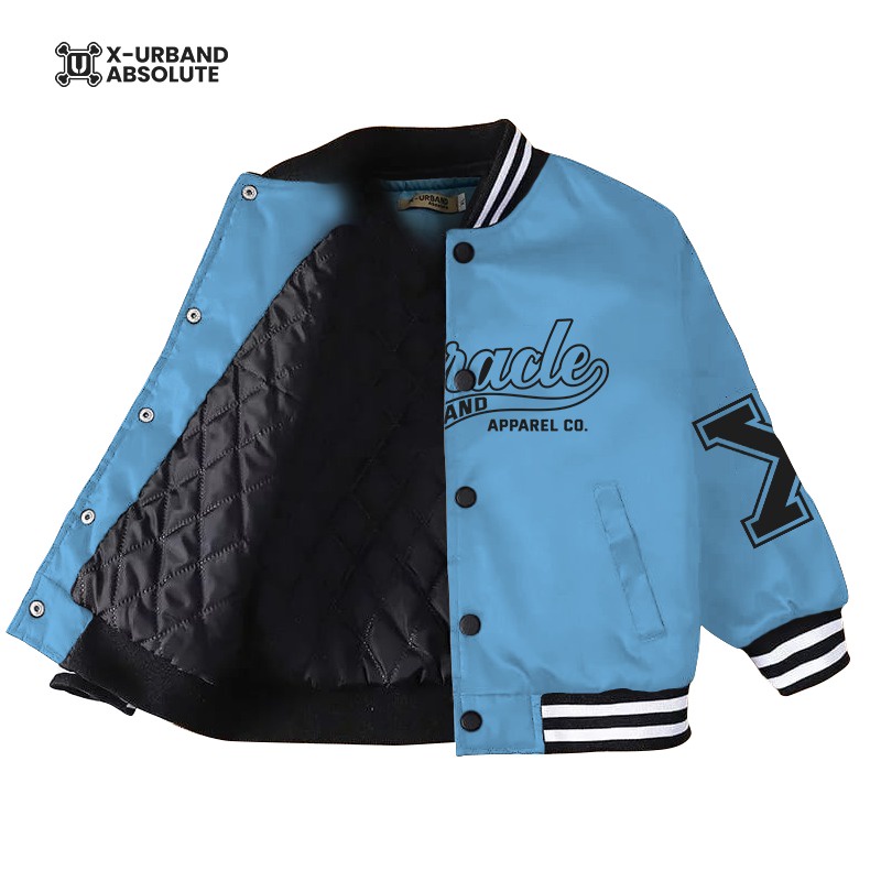 Jaket Varsity Anak Laki Laki - Perempuan Usia 1-12 Tahun Baseball Terbaru