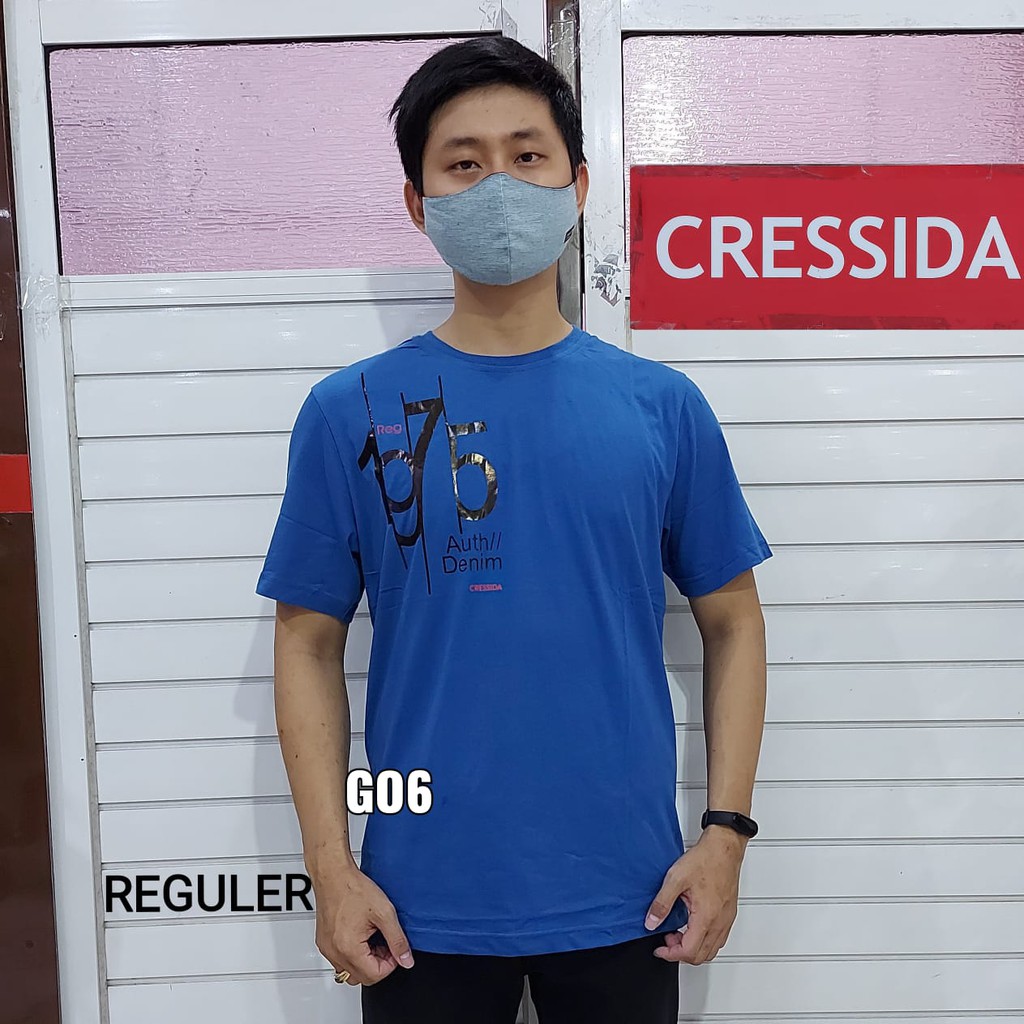 BB GO6 CRESSIDA KAOS REGULER Pria Oblong Baju Cowok Lengan Pendek 100% Original