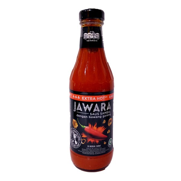 Jawara Saus Sambal Extra Hot Botol 340 Ml