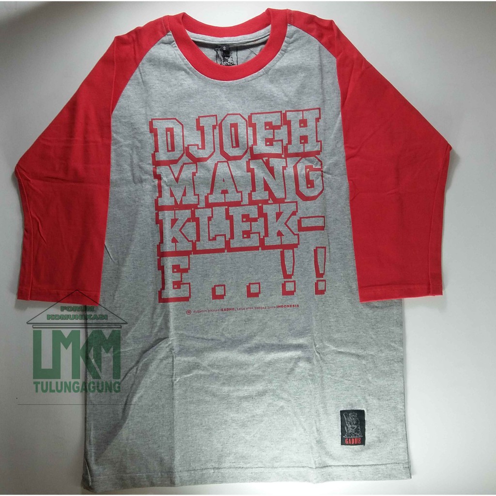 Kaos Panjang Djoeh Mangklek E / Kaos Khas Tulungagung / Oleh Oleh Tulungagung