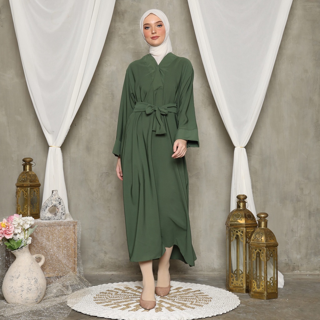 Gamis Abaya Polos - KEIKO Abaya Kimono Dress Busana Muslimah - Abaya Turkey