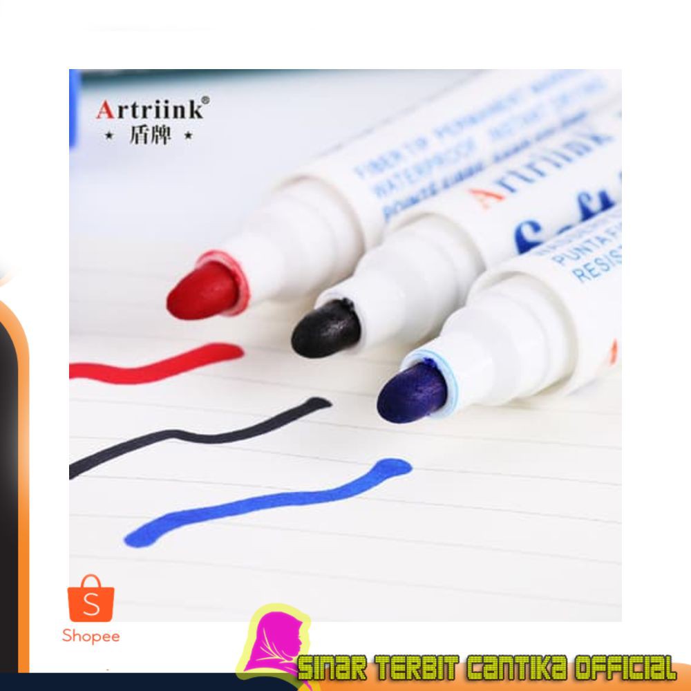 

Diskon Spidol Permanent Marker Waterproof Soft Line EK 70 ATK Snowman Joyko