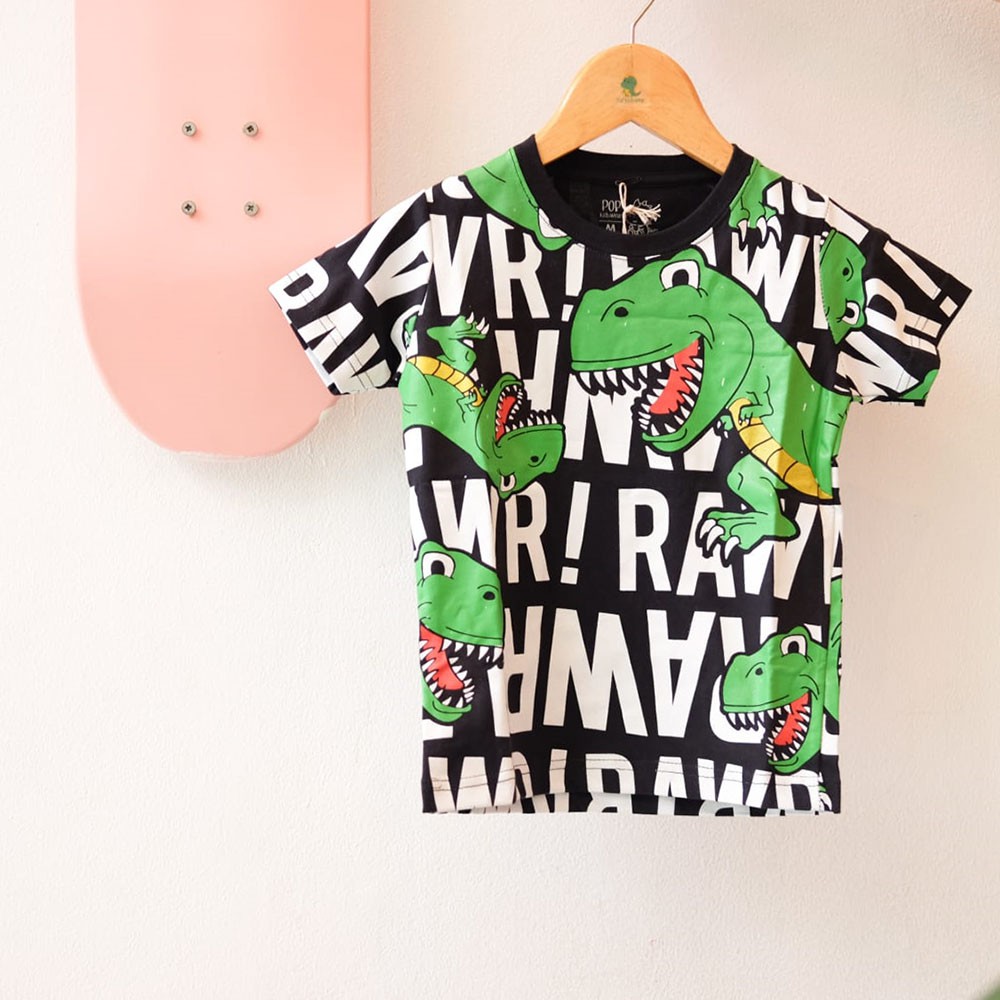 

Pop Kidswear Dino Rawr Tee - Kaos Anak Dinosaurus