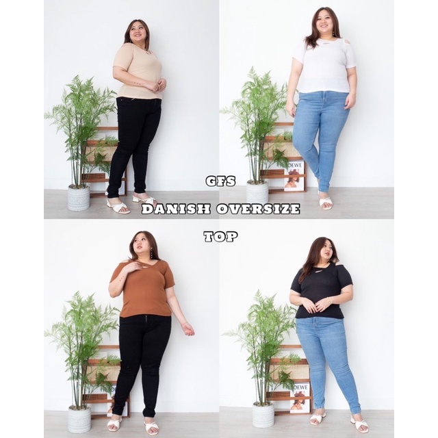 GFS [PLUS SIZE] DANISH OVERSIZE RIB TOP