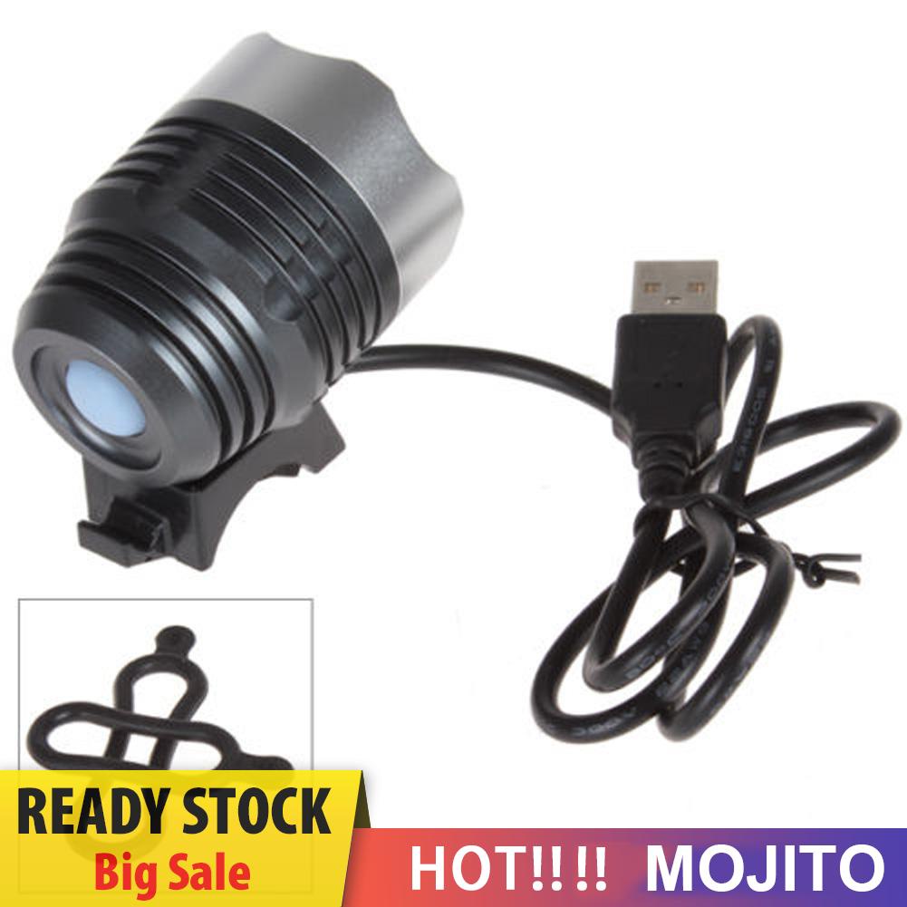 MOJITO 1200Lm Lumens 3 Modes XM-L T6 LED Bicycle Light Headlamp Q5 USB