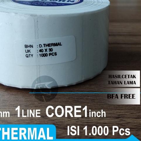 

✼ Stiker Label Bare Thermal 40x30 mm / 40 x 30 mm / 40x30mm / 4x3CM ☻