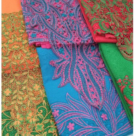 Kain Kebaya Bordir | Kebaya Kurung Modern | Kebaya Muslim Balotelli