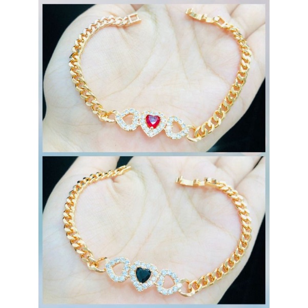 XAK-Gelang tangan rantai xuping wanita berlapis emas dengan mata zircon.